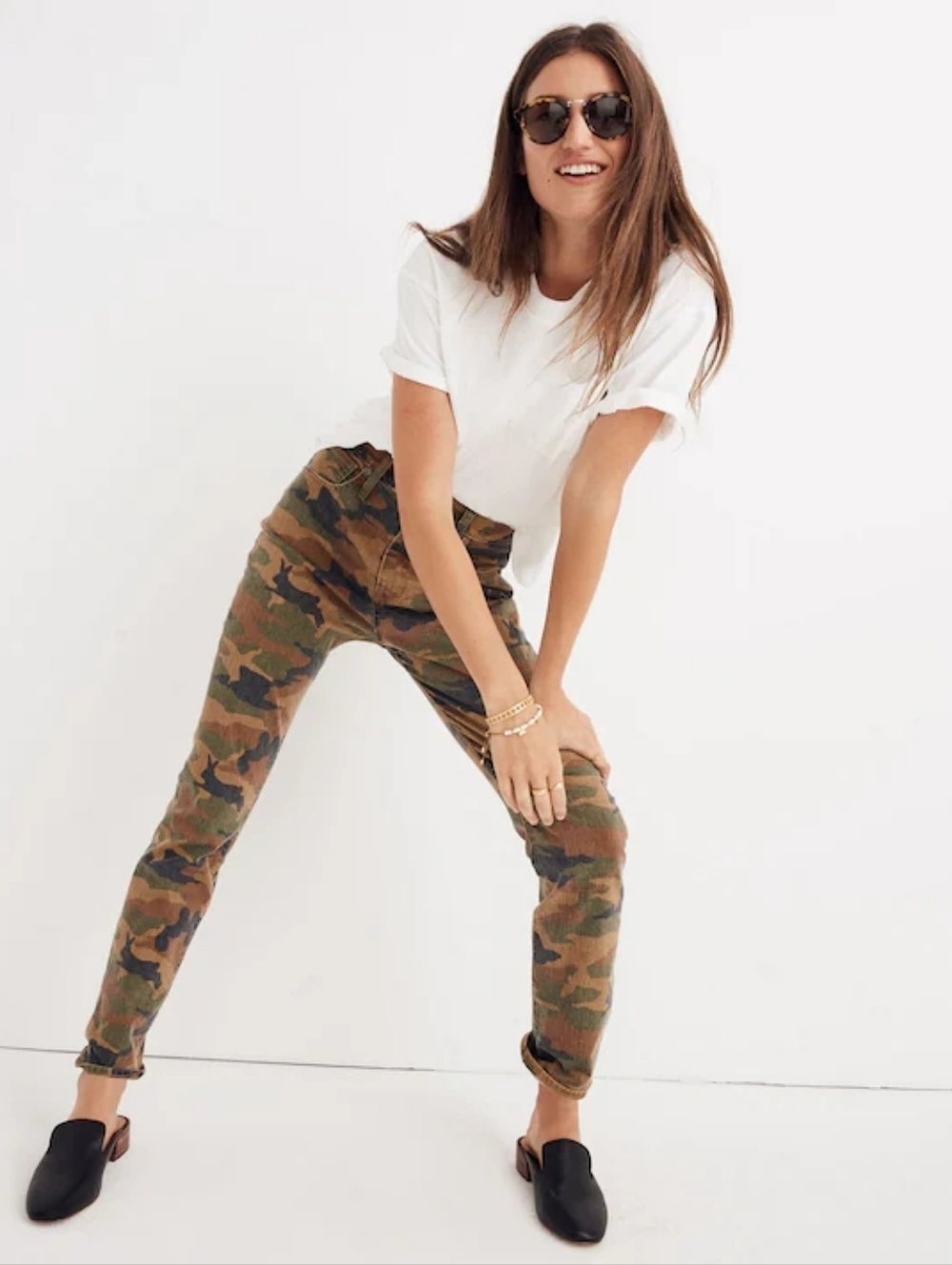 Madewell High-Rise Slim Boyjean in Bunny Camo Print - Size 26 - RARE - Picture 3 of 15